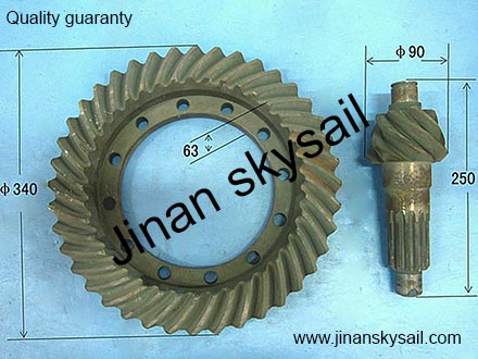24C49-02502 Crown wheel and pinion Higer KLQ6668